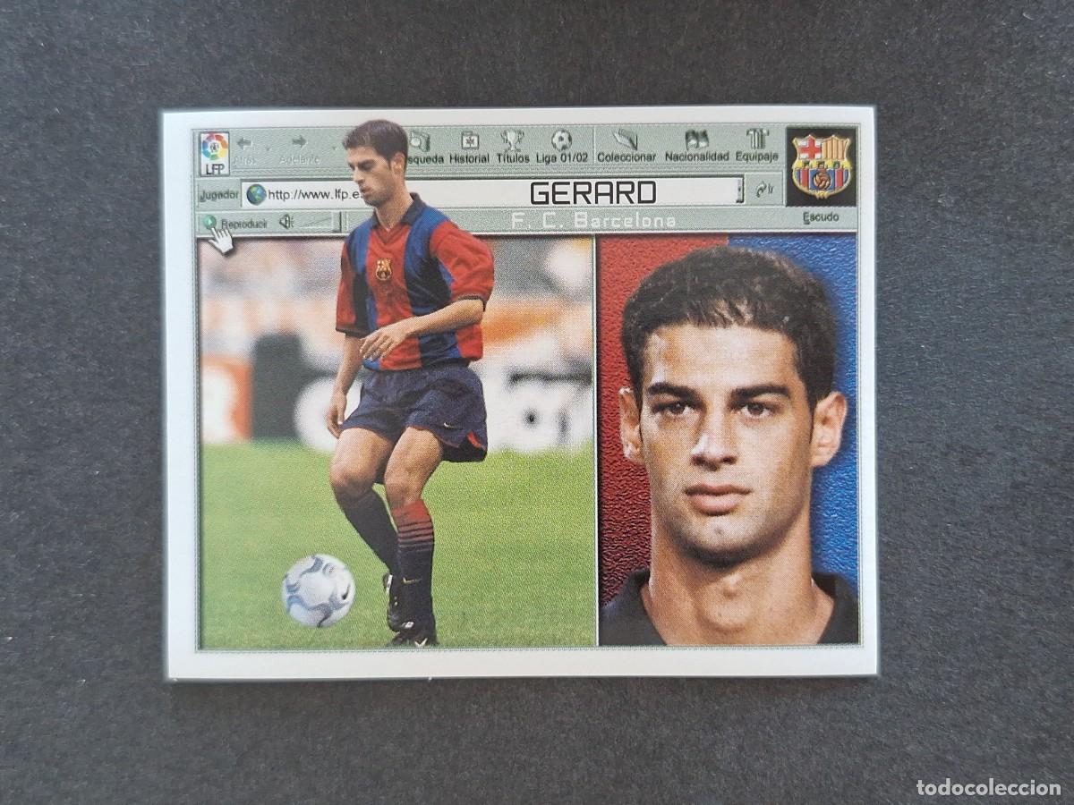 Cromos de Futebol: L5 GERARD F. C. BARCELONA LIGA ESTE 2001 2002 01 02 NUNCA PEGADO SIN PEGAR