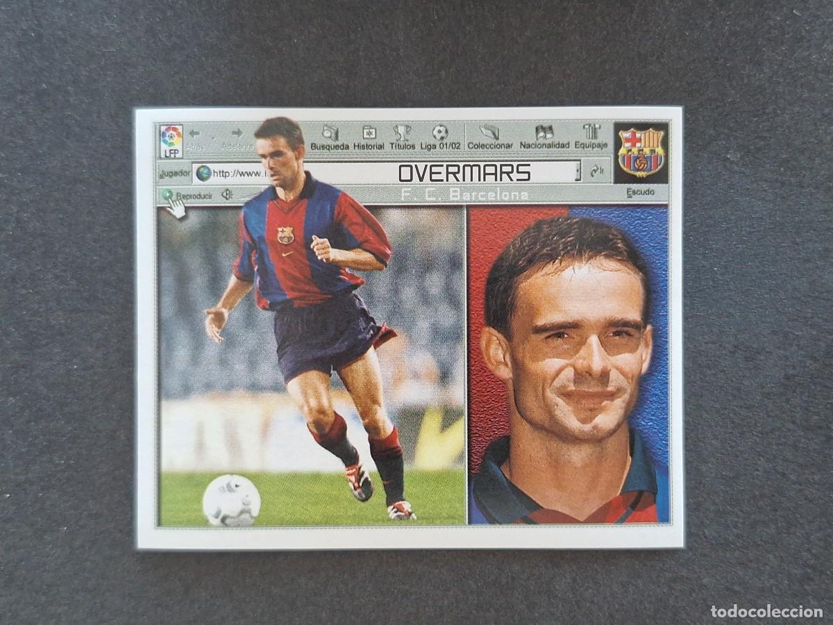 Cromos de Futebol: L5 OVERMARS F. C. BARCELONA LIGA ESTE 2001 2002 01 02 NUNCA PEGADO SIN PEGAR