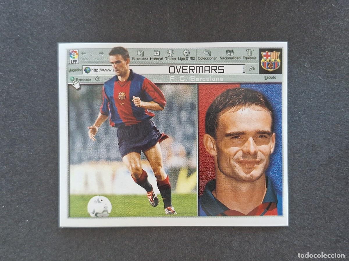 Cromos de Futebol: L5 OVERMARS F. C. BARCELONA LIGA ESTE 2001 2002 01 02 NUNCA PEGADO SIN PEGAR