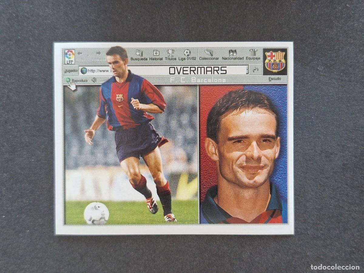 Cromos de Futebol: L5 OVERMARS F. C. BARCELONA LIGA ESTE 2001 2002 01 02 NUNCA PEGADO SIN PEGAR