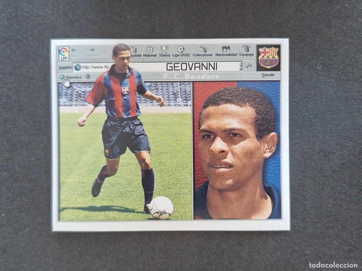 Cromos de Futebol: L5 GEOVANNI F. C. BARCELONA LIGA ESTE 2001 2002 01 02 NUNCA PEGADO SIN PEGAR