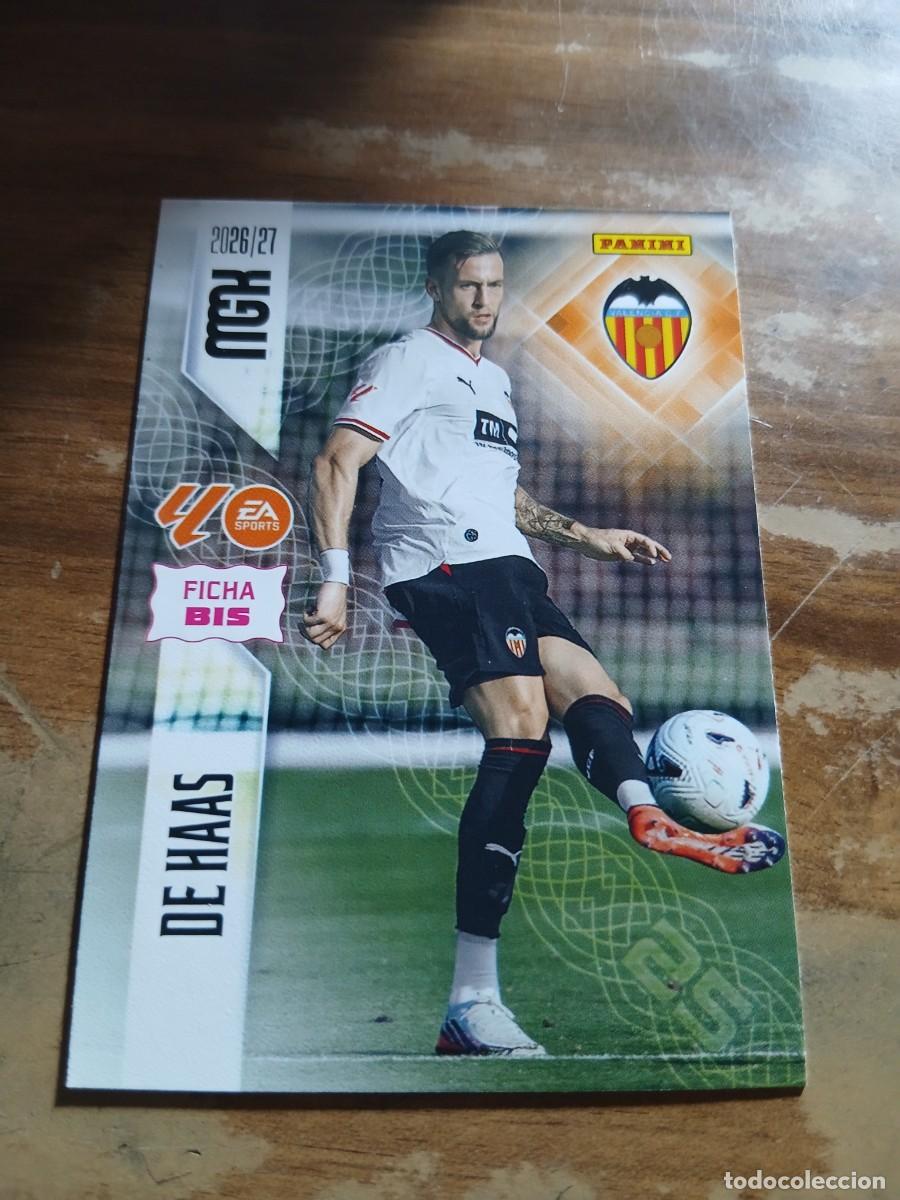 Cromos de f&uacute;tbol: CARD MEGACRACKS TEMPORADA 26/27: FICHA BIS DE HAAS, N&deg; 350 BIS