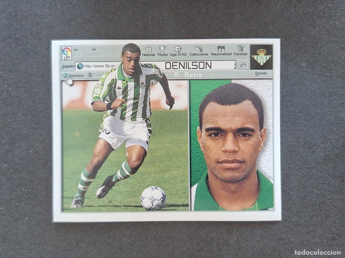 Cromos de f&uacute;tbol: L5 DENILSON REAL BETIS BALOMPIE LIGA ESTE 2001 2002 01 02 NUNCA PEGADO SIN PEGAR
