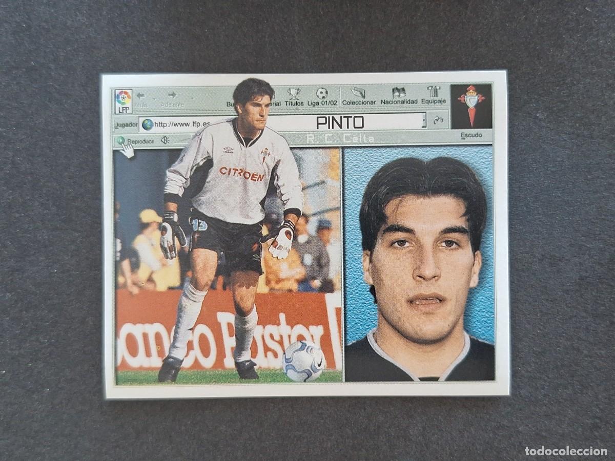 Cromos de f&uacute;tbol: L5 PINTO CELTA DE VIGO LIGA ESTE 2001 2002 01 02 NUNCA PEGADO SIN PEGAR