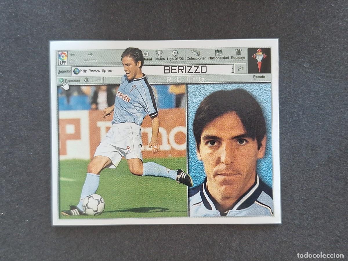 Cromos de f&uacute;tbol: L5 BERIZZO CELTA DE VIGO LIGA ESTE 2001 2002 01 02 NUNCA PEGADO SIN PEGAR