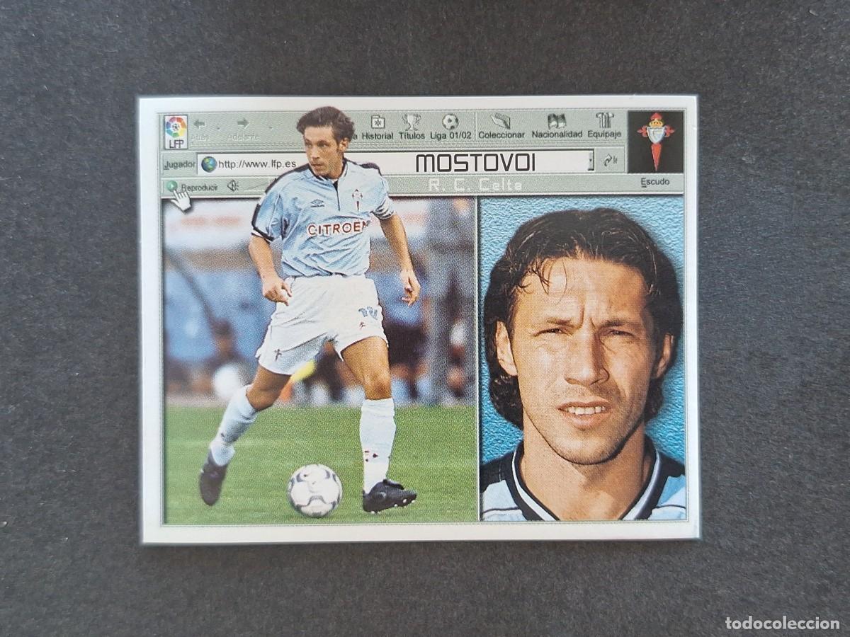 Cromos de f&uacute;tbol: L5 MOSTOVOI CELTA DE VIGO LIGA ESTE 2001 2002 01 02 NUNCA PEGADO SIN PEGAR