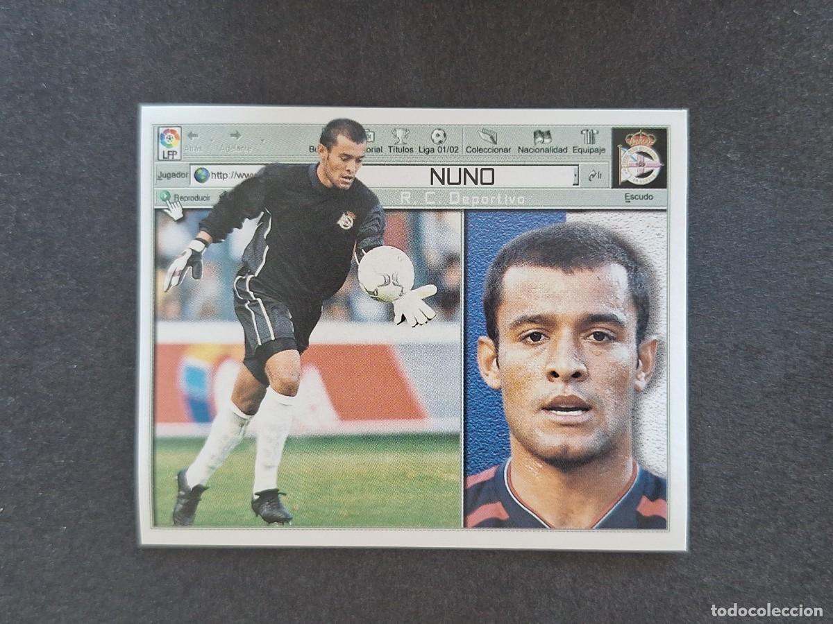 Cromos de f&uacute;tbol: L5 NUNO DEPORTIVO DE LA CORU&Ntilde;A LIGA ESTE 2001 2002 01 02 NUNCA PEGADO SIN PEGAR
