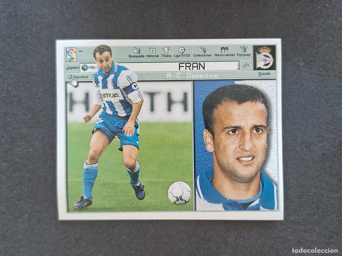 Cromos de f&uacute;tbol: L5 FRAN DEPORTIVO DE LA CORU&Ntilde;A LIGA ESTE 2001 2002 01 02 NUNCA PEGADO SIN PEGAR