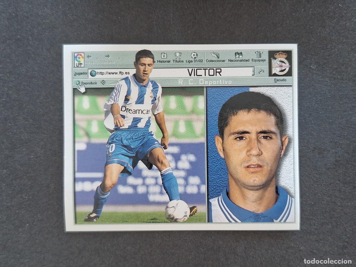 Cromos de f&uacute;tbol: L5 VICTOR DEPORTIVO DE LA CORU&Ntilde;A LIGA ESTE 2001 2002 01 02 NUNCA PEGADO SIN PEGAR