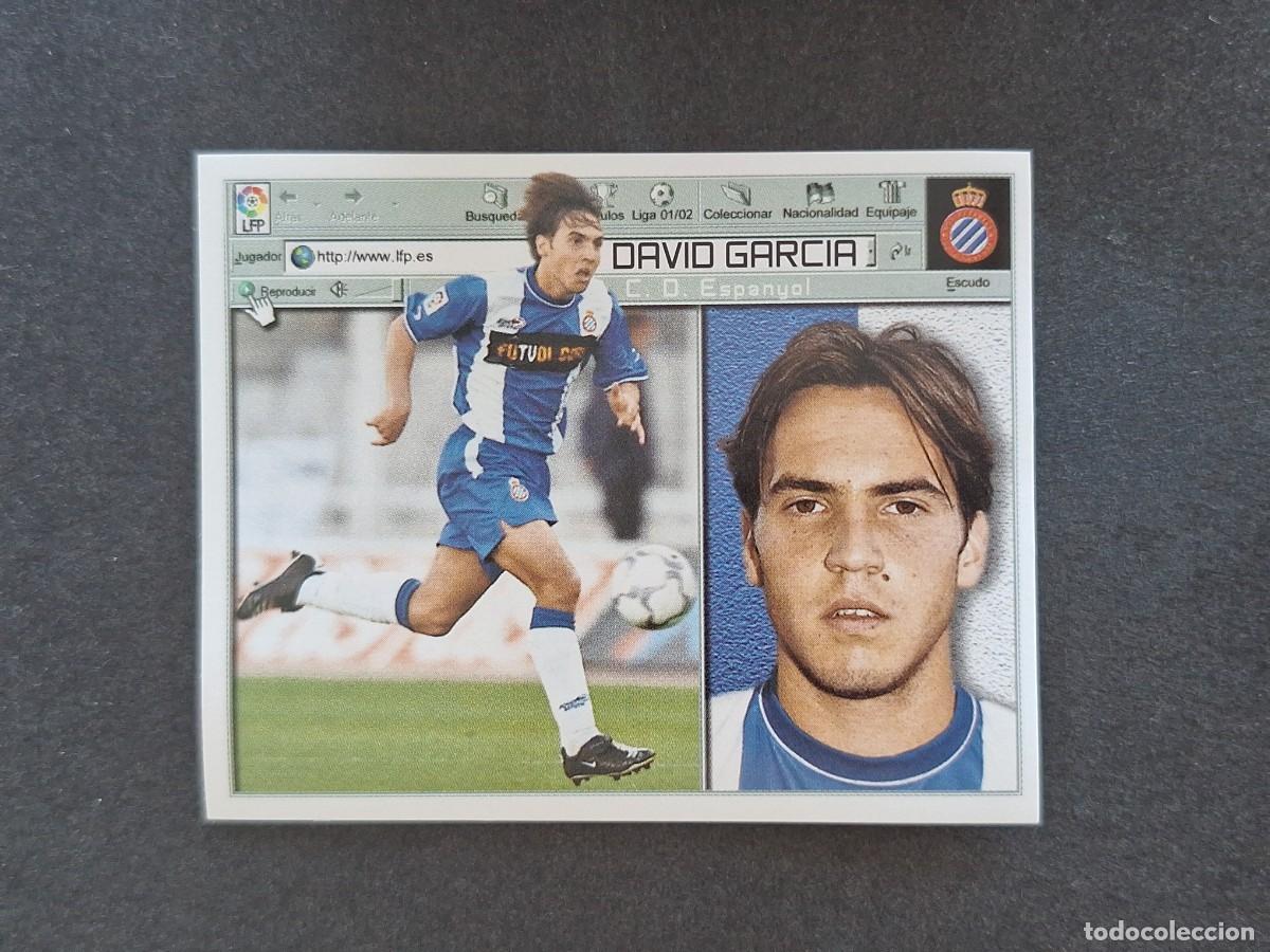 Football Stickers: L5 DAVID GARCIA R. C. D. ESPA&Ntilde;OL LIGA ESTE 2001 2002 01 02 NUNCA PEGADO SIN PEGAR
