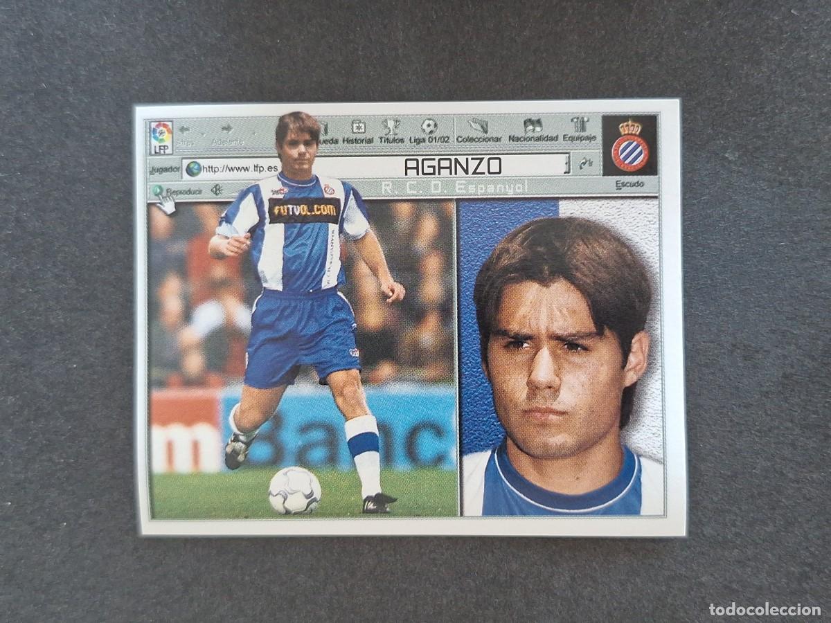 Football Stickers: L5 AGANZO R. C. D. ESPA&Ntilde;OL LIGA ESTE 2001 2002 01 02 NUNCA PEGADO SIN PEGAR