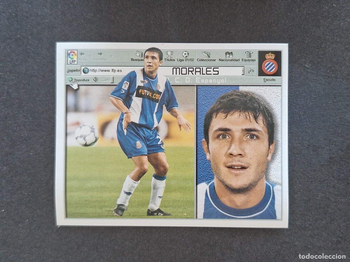 Football Stickers: L5 MORALES R. C. D. ESPA&Ntilde;OL LIGA ESTE 2001 2002 01 02 NUNCA PEGADO SIN PEGAR