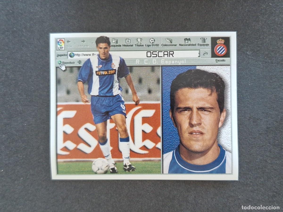 Figurine di Calcio: L5 OSCAR R. C. D. ESPA&Ntilde;OL LIGA ESTE 2001 2002 01 02 NUNCA PEGADO SIN PEGAR