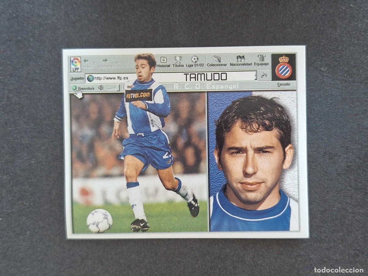 Figurine di Calcio: L5 TAMUDO R. C. D. ESPA&Ntilde;OL LIGA ESTE 2001 2002 01 02 NUNCA PEGADO SIN PEGAR