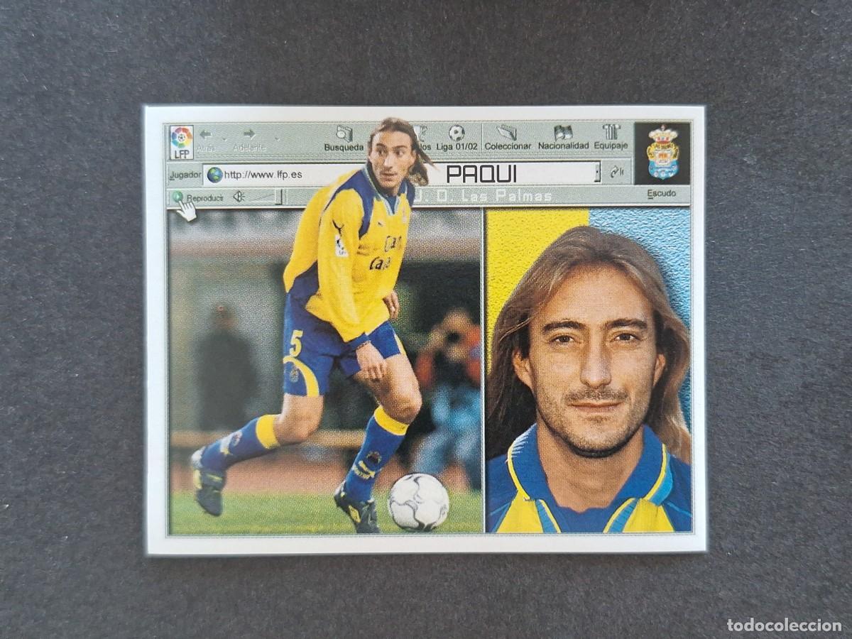 Figurine di Calcio: L5 PAQUI U. D. LAS PALMAS LIGA ESTE 2001 2002 01 02 NUNCA PEGADO SIN PEGAR