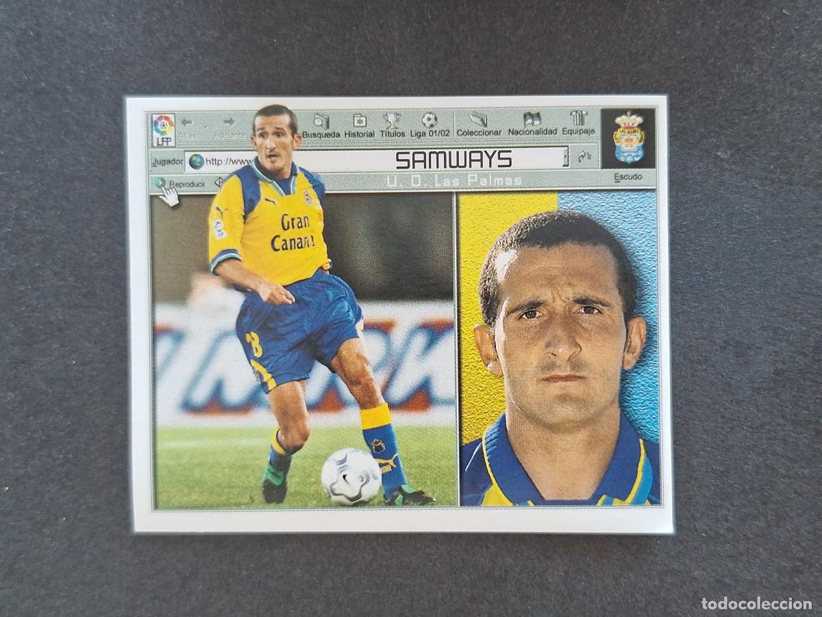 Cromos de f&uacute;tbol: L5 SAMWAYS U. D. LAS PALMAS LIGA ESTE 2001 2002 01 02 NUNCA PEGADO SIN PEGAR