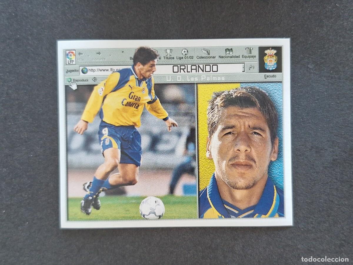 Cromos de f&uacute;tbol: L5 ORLANDO U. D. LAS PALMAS LIGA ESTE 2001 2002 01 02 NUNCA PEGADO SIN PEGAR