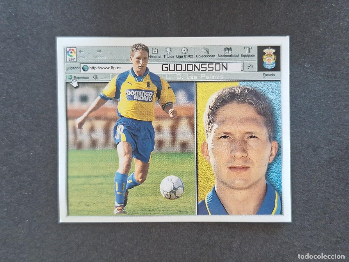 Cromos de f&uacute;tbol: L5 GUDJONSSON U. D. LAS PALMAS LIGA ESTE 2001 2002 01 02 NUNCA PEGADO SIN PEGAR