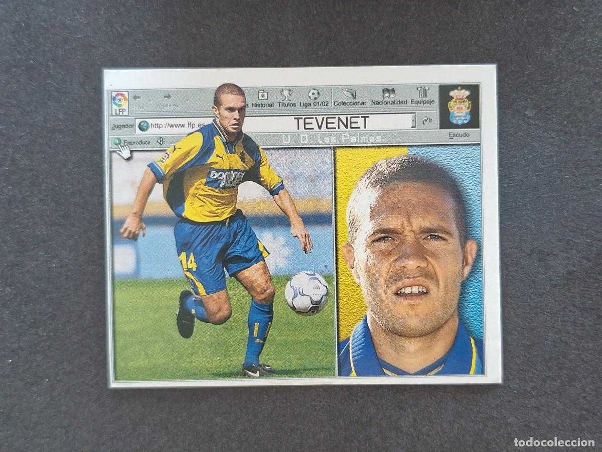Cromos de f&uacute;tbol: L5 TEVENET U. D. LAS PALMAS LIGA ESTE 2001 2002 01 02 NUNCA PEGADO SIN PEGAR