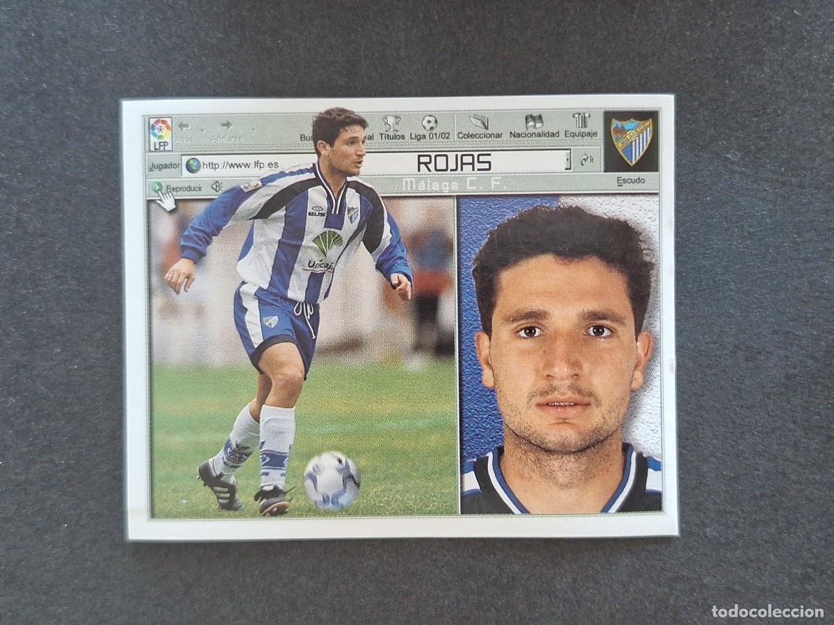 Cromos de f&uacute;tbol: L5 ROJAS MALAGA C. F. LIGA ESTE 2001 2002 01 02 NUNCA PEGADO SIN PEGAR