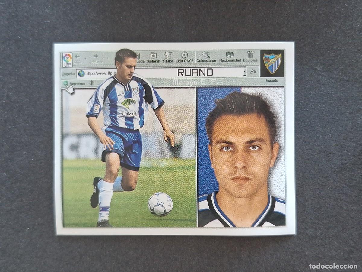 Cromos de f&uacute;tbol: L5 RUANO MALAGA C. F. LIGA ESTE 2001 2002 01 02 NUNCA PEGADO SIN PEGAR