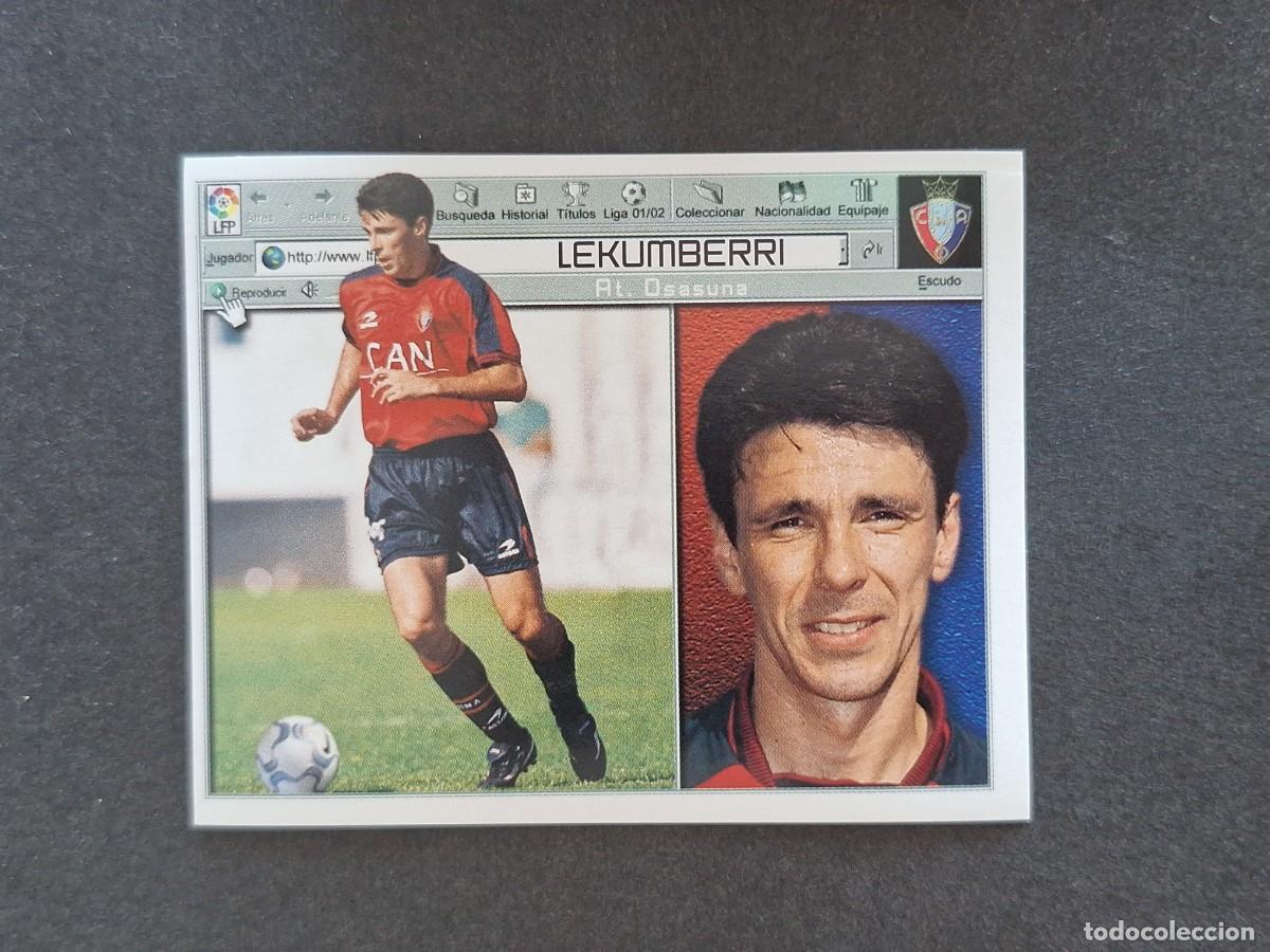 Cromos de f&uacute;tbol: L5 LEKUMBERRI C. A. OSASUNA LIGA ESTE 2001 2002 01 02 NUNCA PEGADO SIN PEGAR