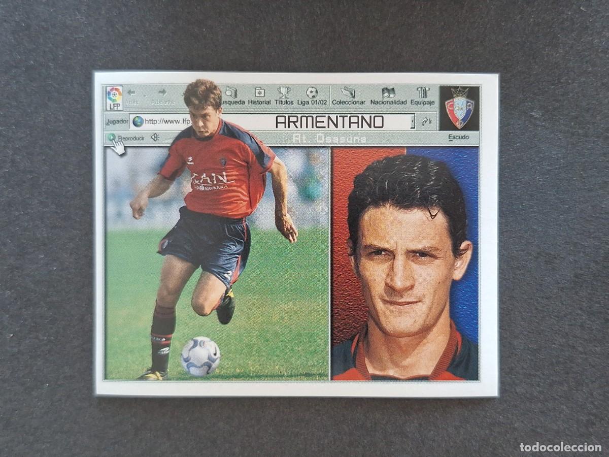 Cromos de f&uacute;tbol: L5 ARMENTANO C. A. OSASUNA LIGA ESTE 2001 2002 01 02 NUNCA PEGADO SIN PEGAR