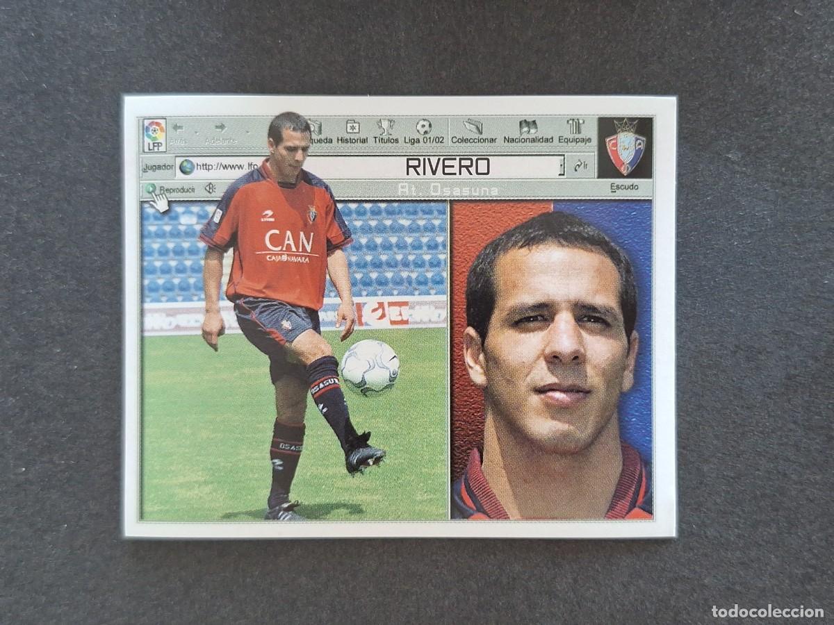 Cromos de f&uacute;tbol: L5 RIVERO C. A. OSASUNA LIGA ESTE 2001 2002 01 02 NUNCA PEGADO SIN PEGAR