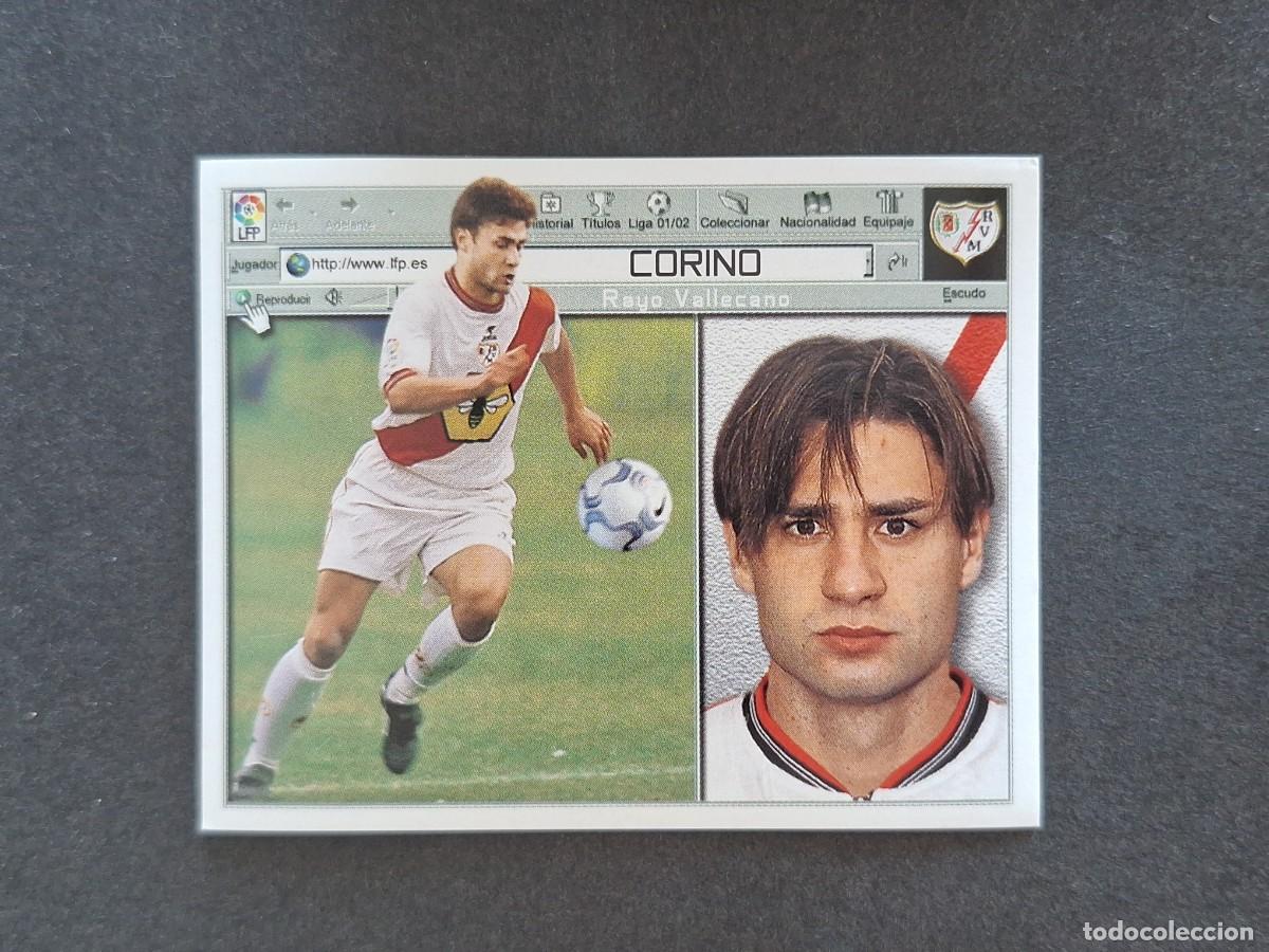 Cromos de f&uacute;tbol: L5 CORINO RAYO VALLECANO LIGA ESTE 2001 2002 01 02 NUNCA PEGADO SIN PEGAR