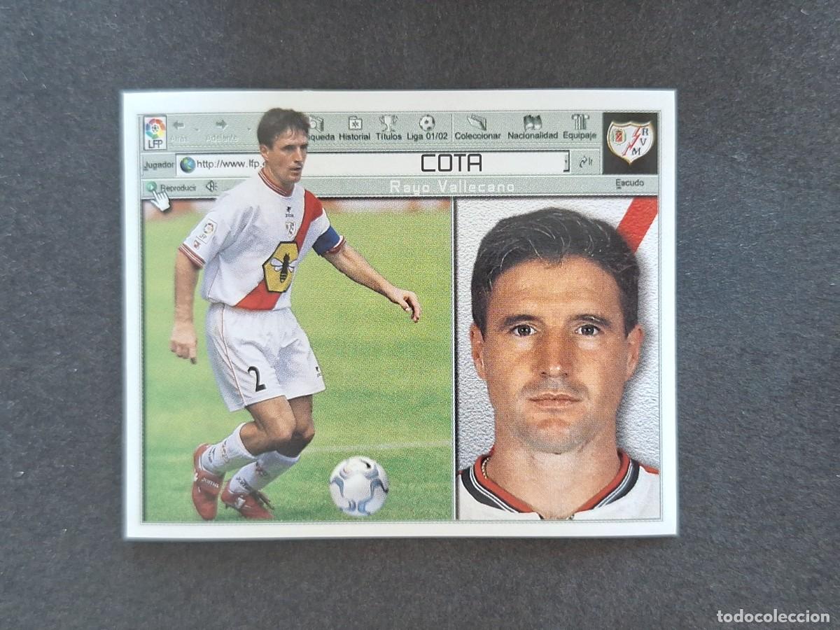 Cromos de f&uacute;tbol: L5 COTA RAYO VALLECANO LIGA ESTE 2001 2002 01 02 NUNCA PEGADO SIN PEGAR