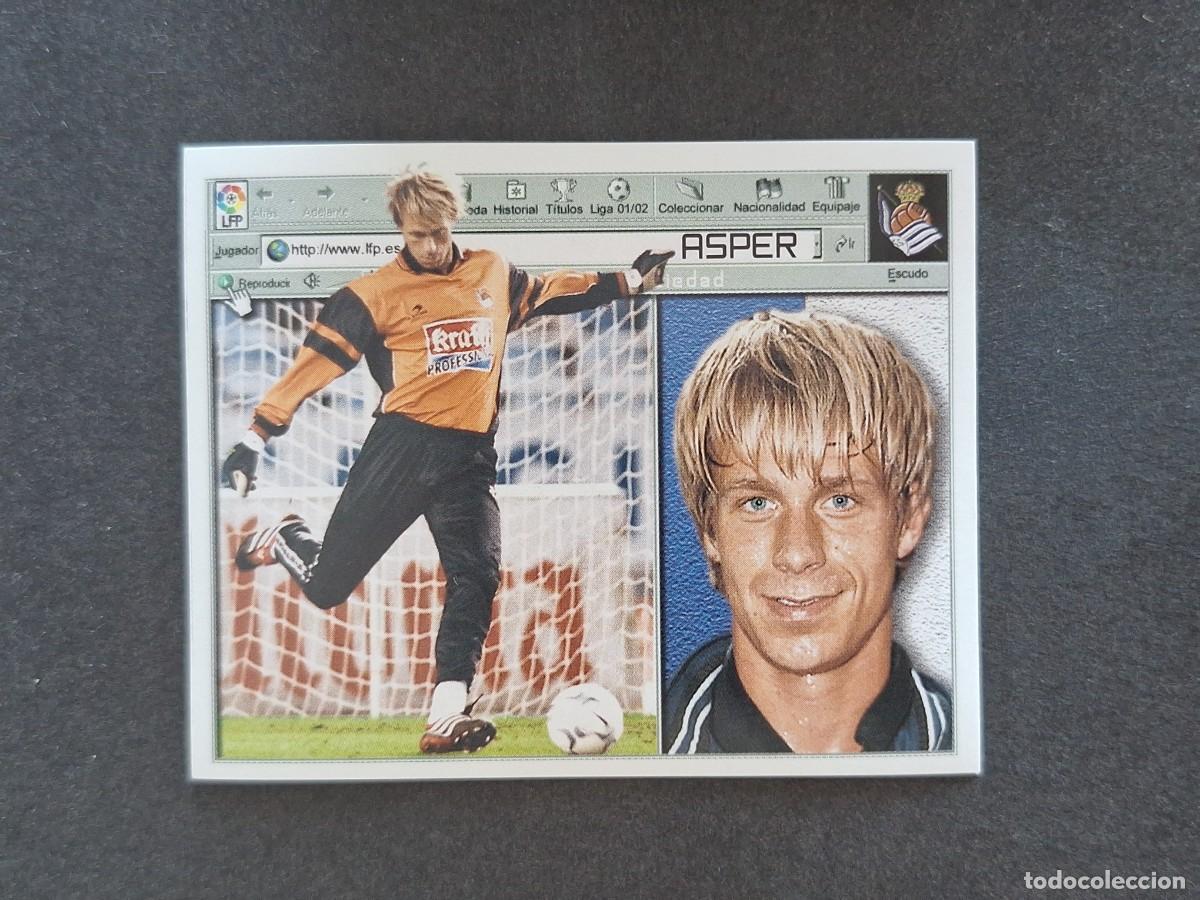 Cromos de f&uacute;tbol: L5 ASPER REAL SOCIEDAD LIGA ESTE 2001 2002 01 02 NUNCA PEGADO SIN PEGAR