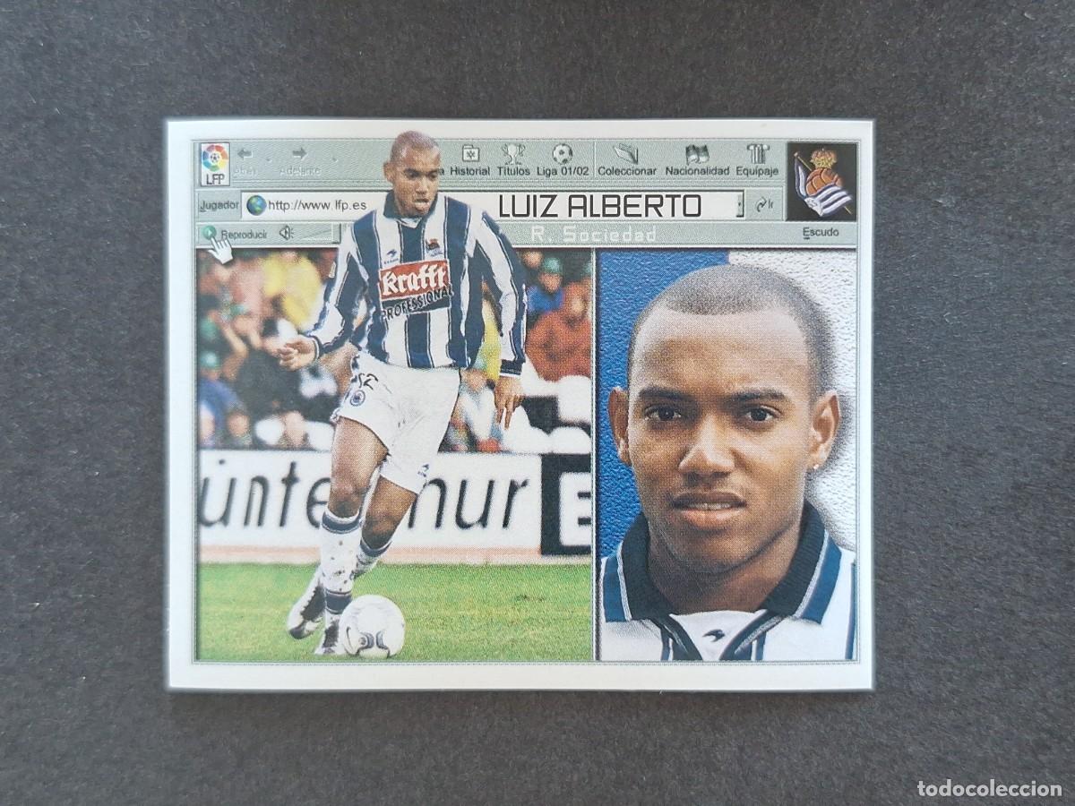 Cromos de f&uacute;tbol: L5 LUIZ ALBERTO REAL SOCIEDAD LIGA ESTE 2001 2002 01 02 NUNCA PEGADO SIN PEGAR