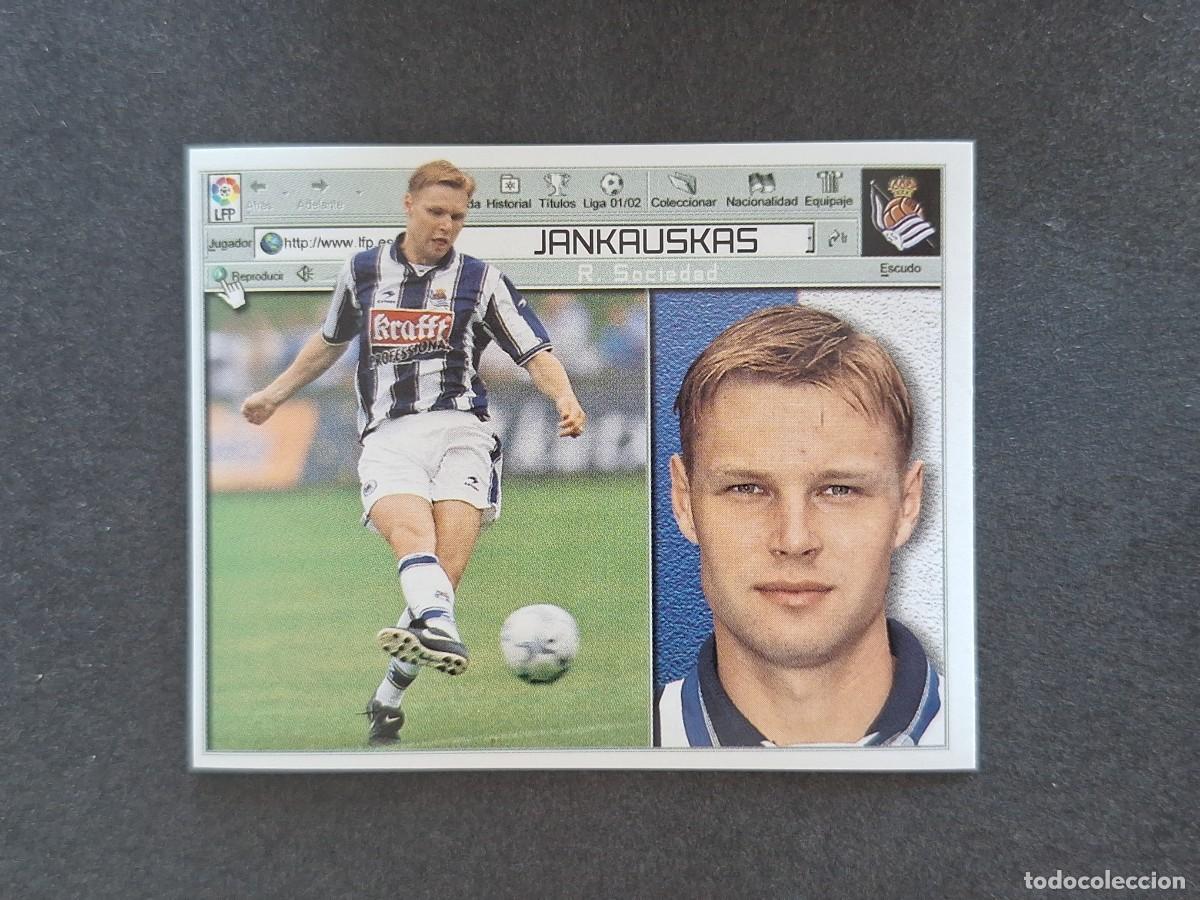 Cromos de f&uacute;tbol: L5 JANKAUSKAS REAL SOCIEDAD LIGA ESTE 2001 2002 01 02 NUNCA PEGADO SIN PEGAR