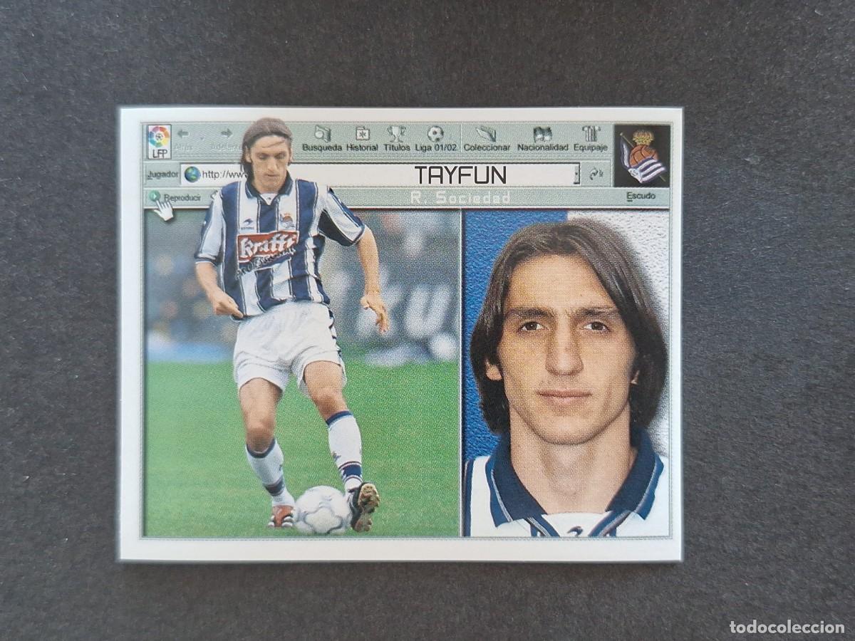 Cromos de f&uacute;tbol: L5 TAYFUN REAL SOCIEDAD LIGA ESTE 2001 2002 01 02 NUNCA PEGADO SIN PEGAR