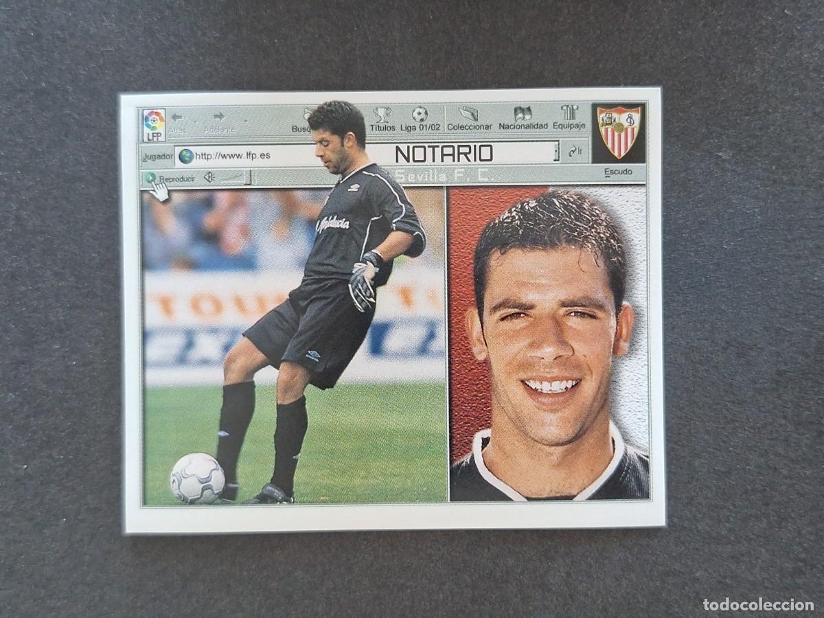 Figurine di Calcio: L5 NOTARIO SEVILLA F. C. LIGA ESTE 2001 2002 01 02 NUNCA PEGADO SIN PEGAR