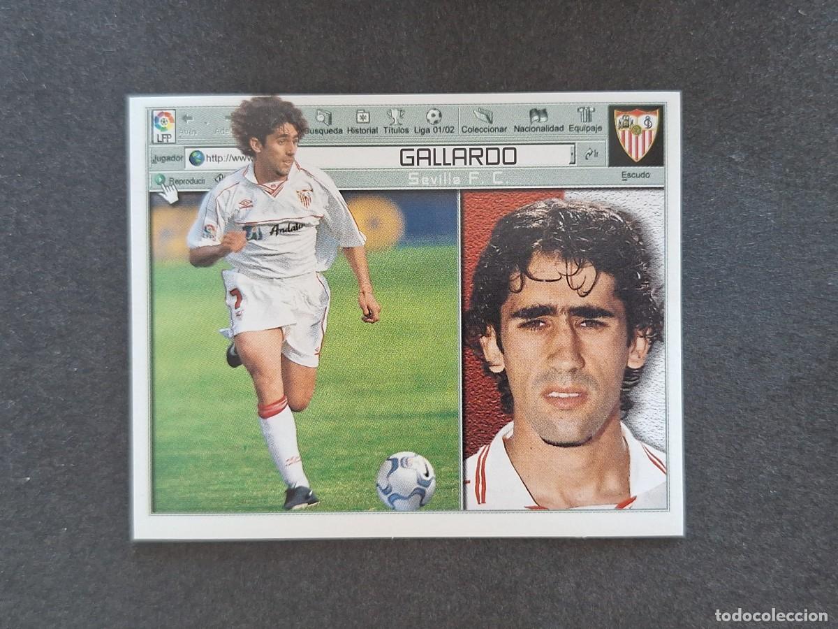 Figurine di Calcio: L5 GALLARDO SEVILLA F. C. LIGA ESTE 2001 2002 01 02 NUNCA PEGADO SIN PEGAR