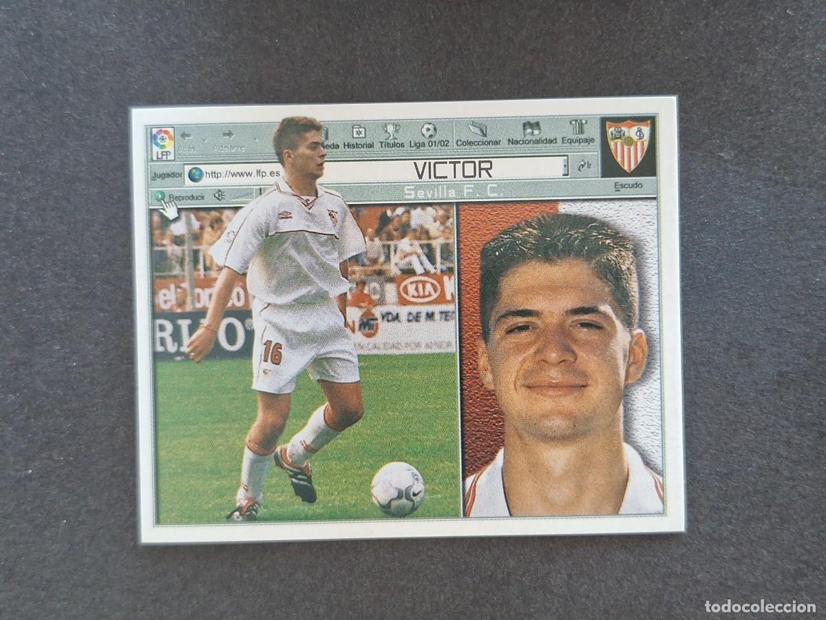 Figurine di Calcio: L5 VICTOR SEVILLA F. C. LIGA ESTE 2001 2002 01 02 NUNCA PEGADO SIN PEGAR