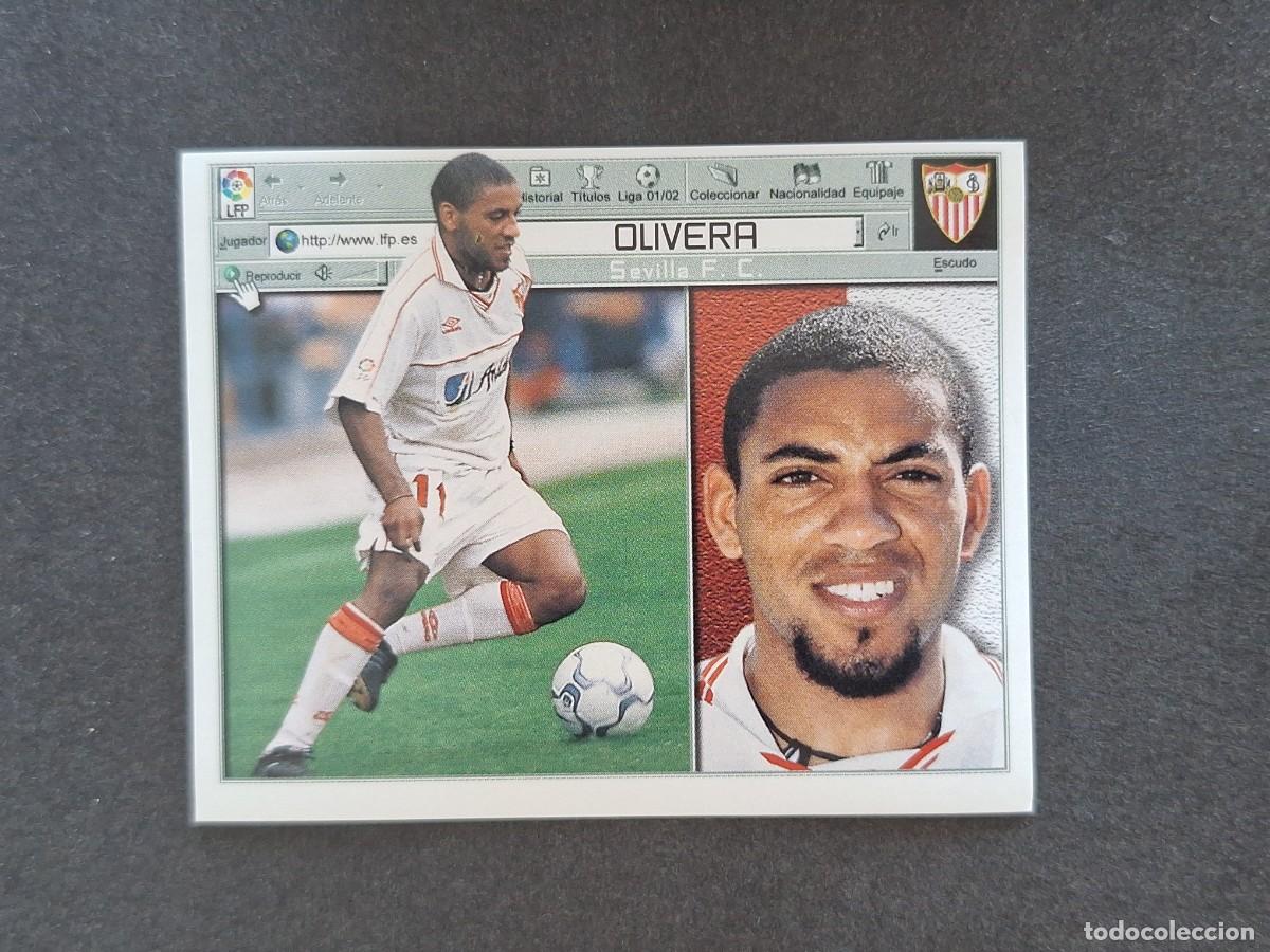 Figurine di Calcio: L5 OLIVERA SEVILLA F. C. LIGA ESTE 2001 2002 01 02 NUNCA PEGADO SIN PEGAR