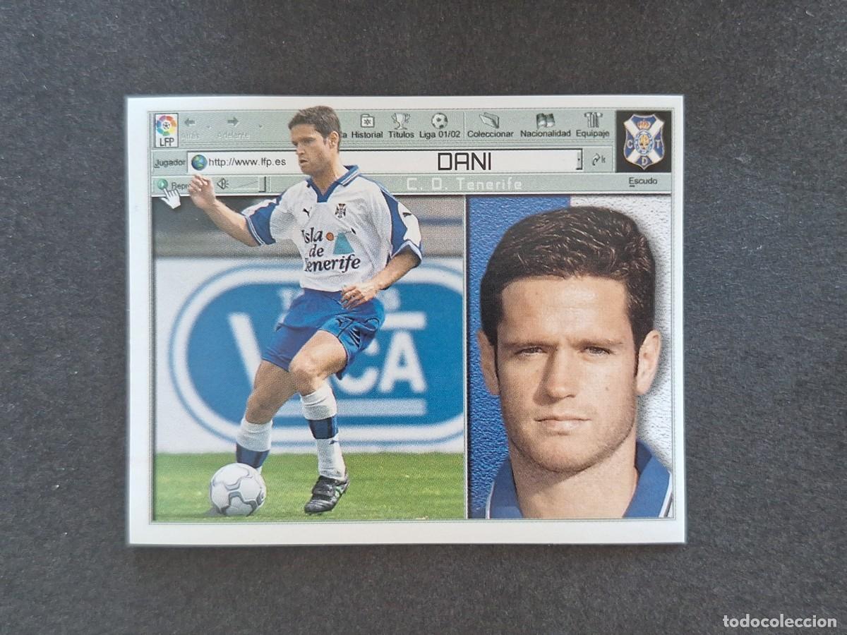 Cromos de f&uacute;tbol: L5 DANI C. D. TENERIFE LIGA ESTE 2001 2002 01 02 NUNCA PEGADO SIN PEGAR