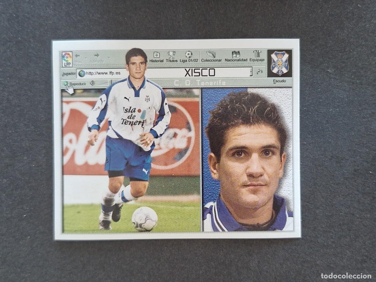 Cromos de f&uacute;tbol: L5 XISCO C. D. TENERIFE LIGA ESTE 2001 2002 01 02 NUNCA PEGADO SIN PEGAR