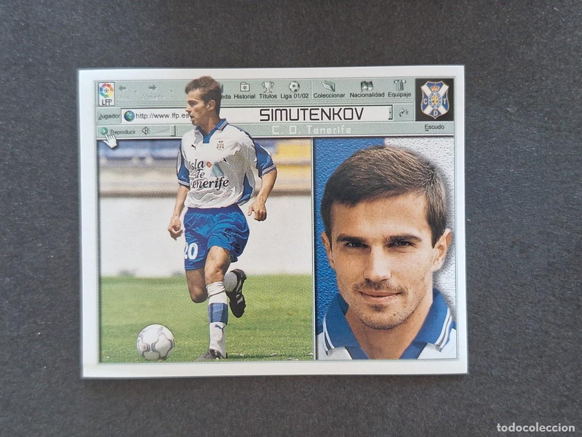 Cromos de f&uacute;tbol: L5 SIMUTENKOV C. D. TENERIFE LIGA ESTE 2001 2002 01 02 NUNCA PEGADO SIN PEGAR