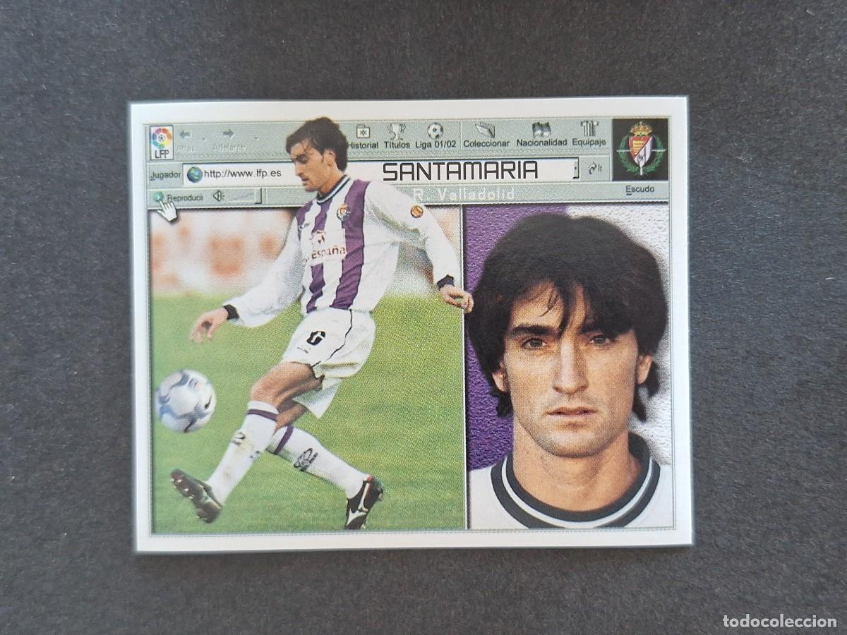 Cromos de f&uacute;tbol: L5 SANTAMARIA REAL VALLADOLID LIGA ESTE 2001 2002 01 02 NUNCA PEGADO SIN PEGAR