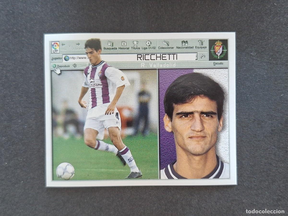 Cromos de f&uacute;tbol: L5 RICCHETTI REAL VALLADOLID LIGA ESTE 2001 2002 01 02 NUNCA PEGADO SIN PEGAR