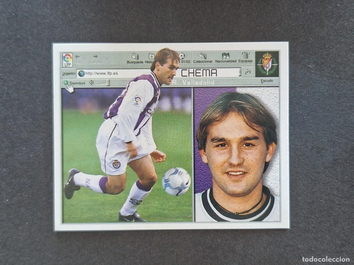 Cromos de f&uacute;tbol: L5 CHEMA REAL VALLADOLID LIGA ESTE 2001 2002 01 02 NUNCA PEGADO SIN PEGAR