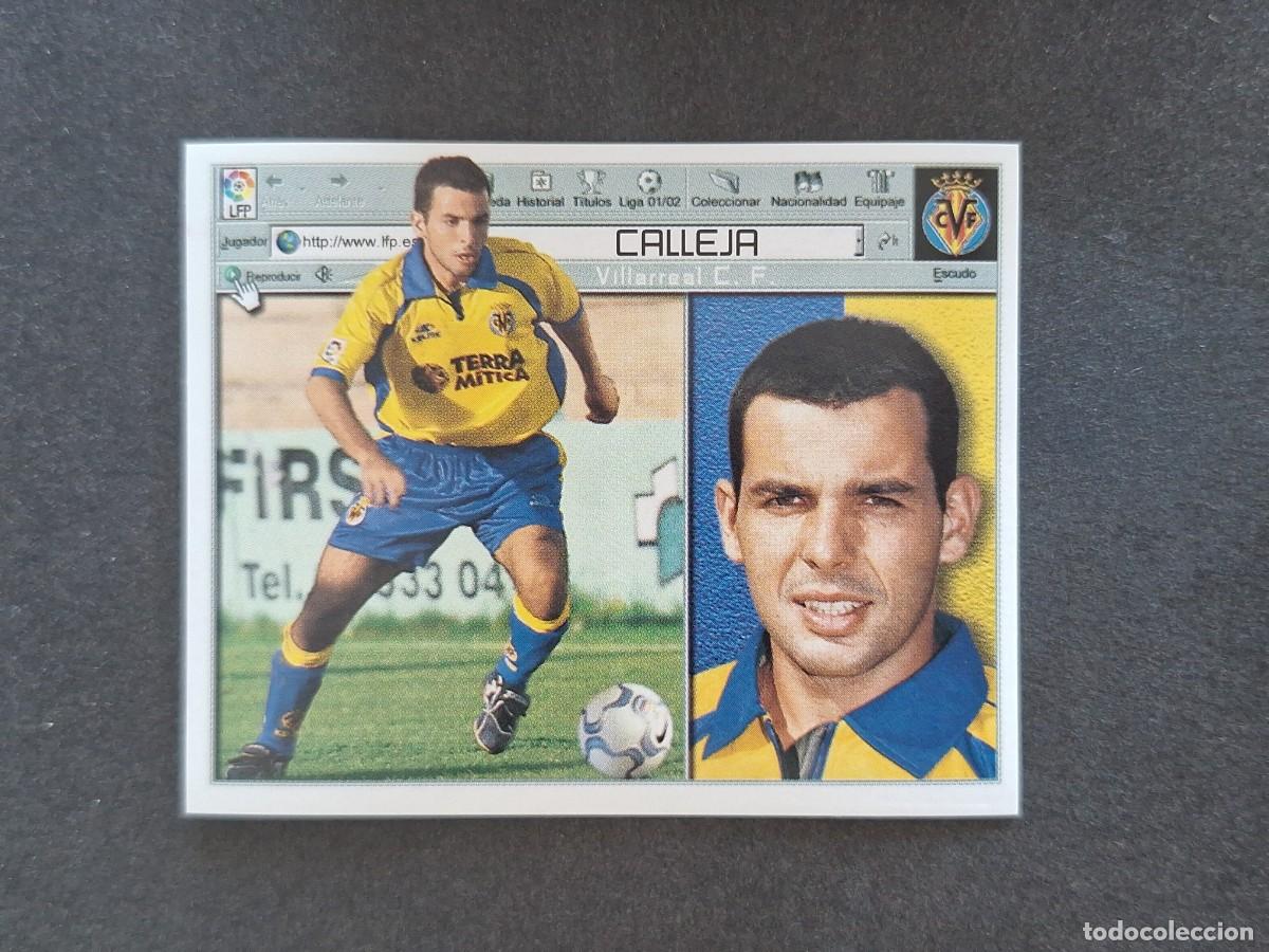 Cromos de f&uacute;tbol: L5 CALLEJA VILLARREAL C. F. LIGA ESTE 2001 2002 01 02 NUNCA PEGADO SIN PEGAR