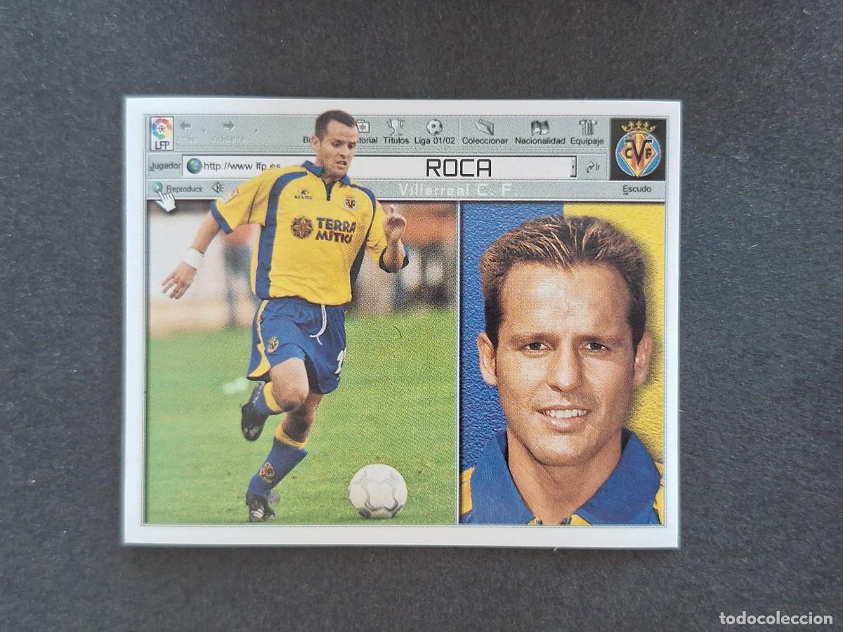 Cromos de f&uacute;tbol: L5 ROCA VILLARREAL C. F. LIGA ESTE 2001 2002 01 02 NUNCA PEGADO SIN PEGAR