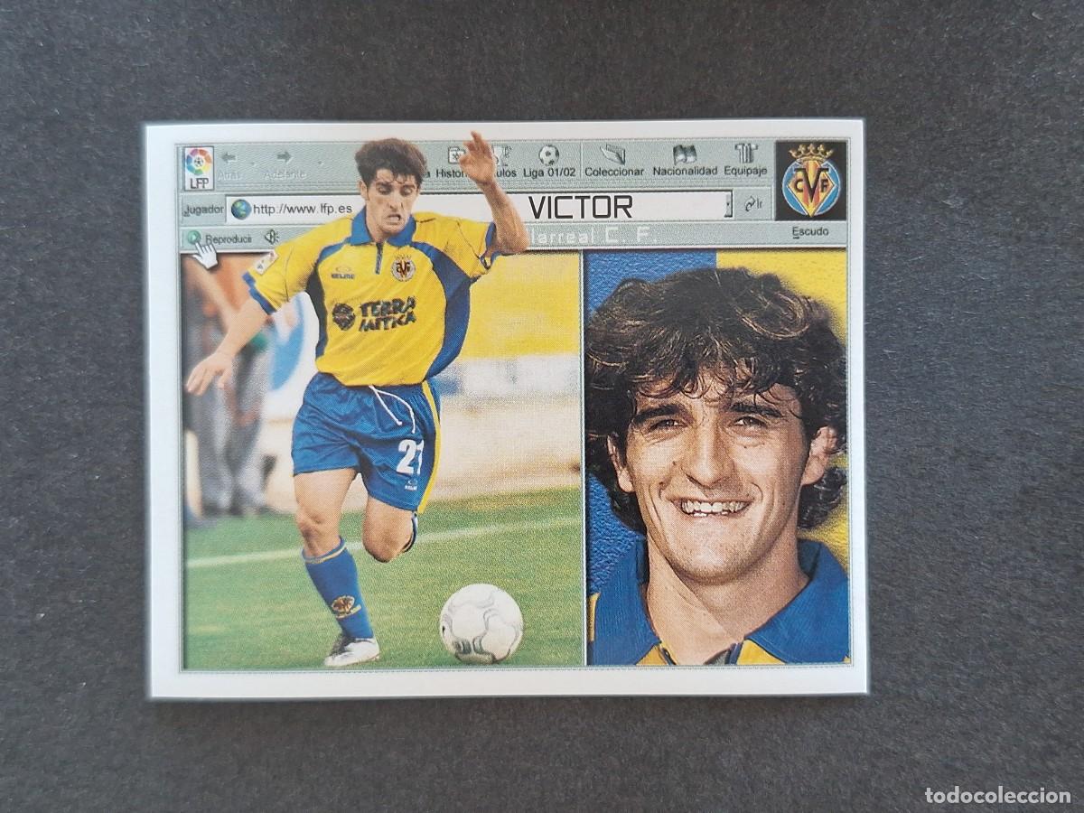 Cromos de f&uacute;tbol: L5 VICTOR VILLARREAL C. F. LIGA ESTE 2001 2002 01 02 NUNCA PEGADO SIN PEGAR