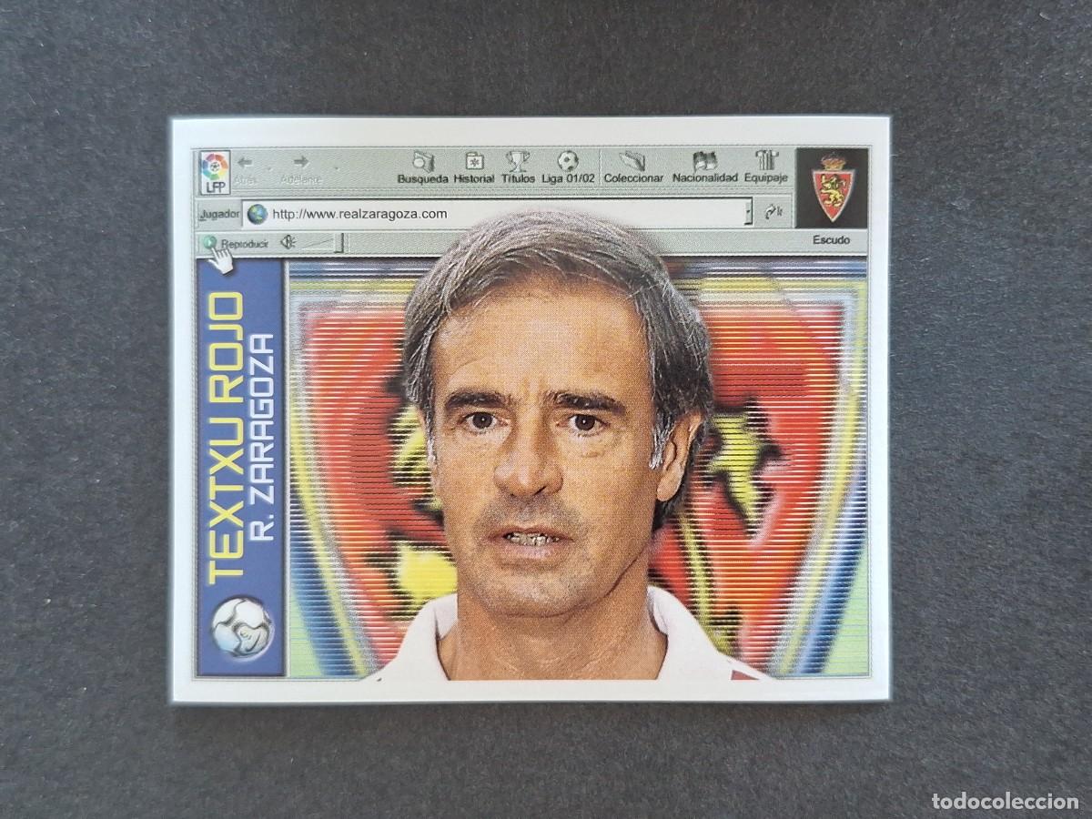 Cromos de f&uacute;tbol: L5 TXETXU ROJO ENTRENADOR REAL ZARAGOZA LIGA ESTE 2001 2002 01 02 NUNCA PEGADO SIN PEGAR
