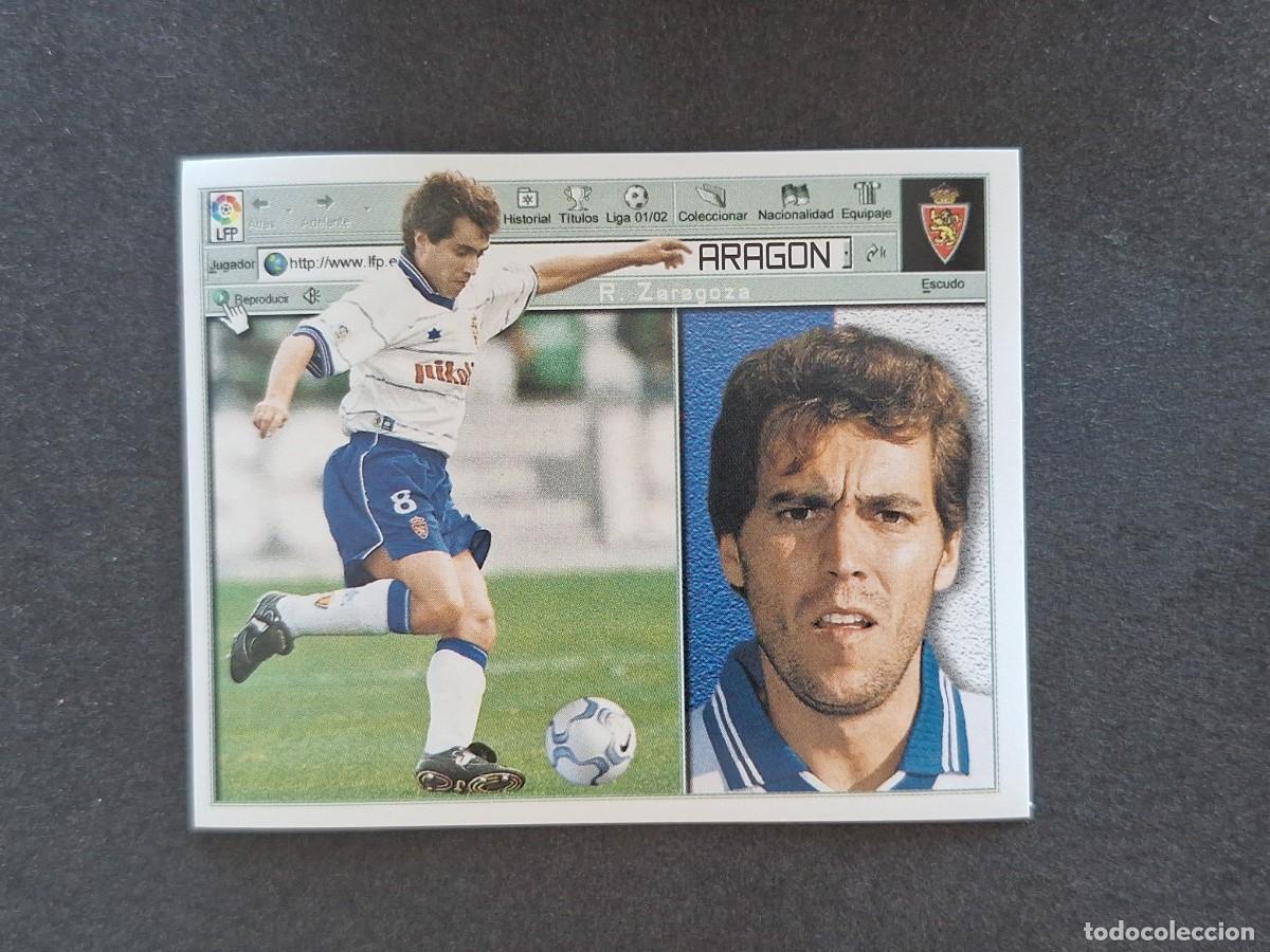 Cromos de f&uacute;tbol: L5 ARAGON REAL ZARAGOZA LIGA ESTE 2001 2002 01 02 NUNCA PEGADO SIN PEGAR