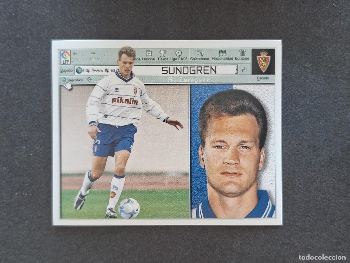 Cromos de f&uacute;tbol: L5 SUNDGREN REAL ZARAGOZA LIGA ESTE 2001 2002 01 02 NUNCA PEGADO SIN PEGAR